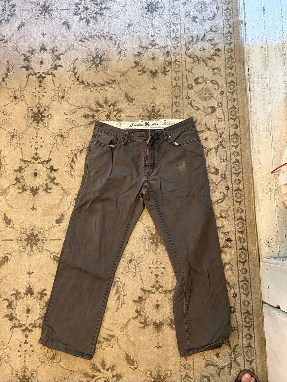 Eddie Bauer Men’s Dark Gray Chino Pants